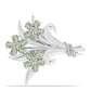 din Argint 925 ( 7.62 grame ) cu Ametist Verde și Topaz Alb 2.6 Carate