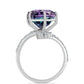 Inel din Argint 925 ( 3.43 grame ) cu Fluorit Zebra și Topaz Alb 8.57 Carate