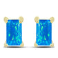Cercei din Argint 925 Placat cu Aur ( 1.14 grame ) cu Opal Etiopian ”Paradis” 0.37 Carate