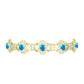 Brățară din Argint 925 Placat cu Aur ( 9.45 grame ) cu Opal Etiopian ”Paradis” 2.43 Carate