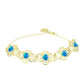 Brățară din Argint 925 Placat cu Aur ( 9.45 grame ) cu Opal Etiopian ”Paradis” 2.43 Carate