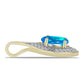 Pandantiv din Argint 925 Placat cu Aur ( 1.42 grame ) cu Opal Etiopian ”Paradis” și Topaz Alb 0.91 Carate