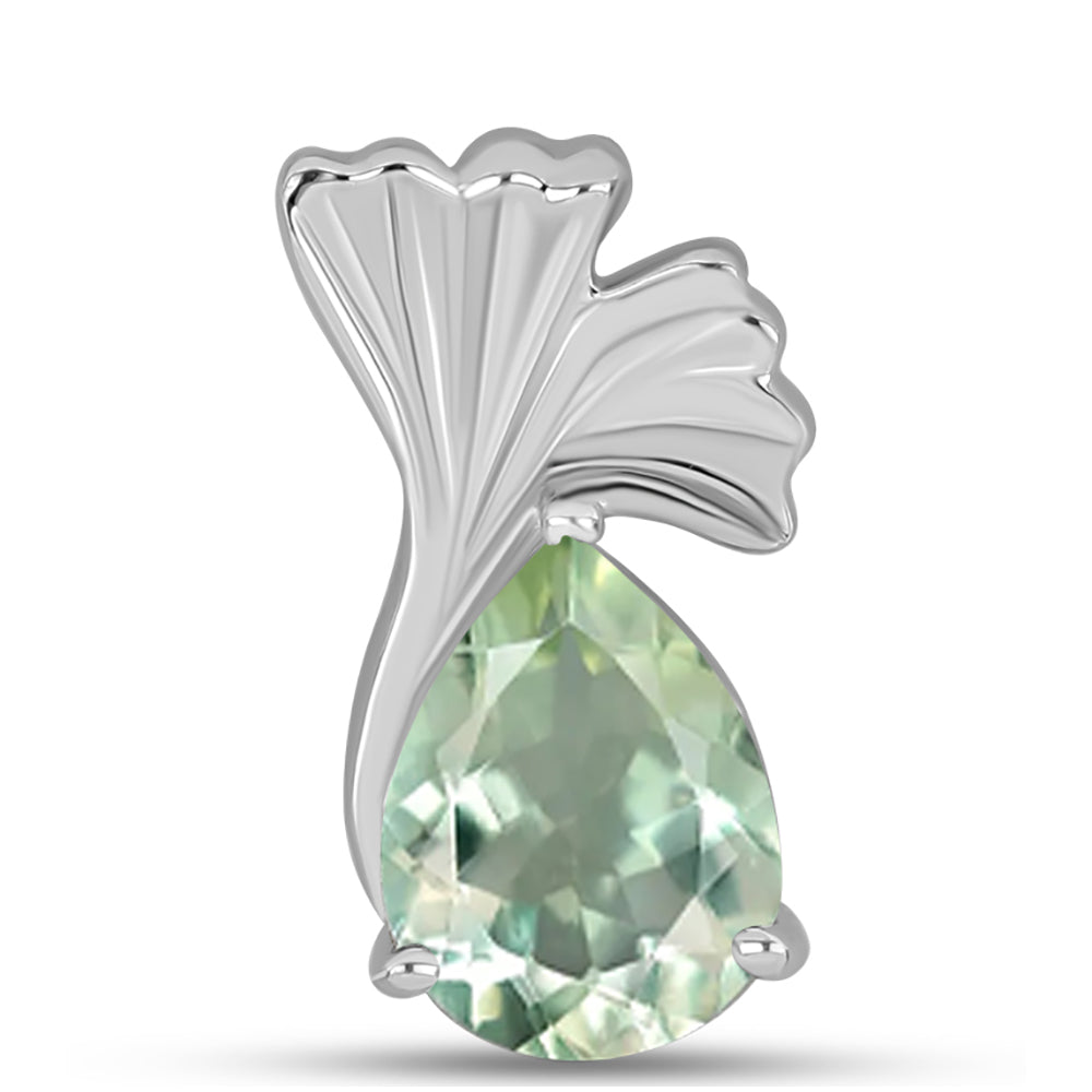 Pandantiv din Argint 925 ( 2.47 grame ) cu Ametist Verde 2.75 Carate 1 