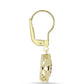 Cercei din Argint 925 Placat cu Aur ( 3.17 grame ) cu Granat Rodolit 0.77 Carate