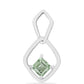 Pandantiv din Argint 925 ( 1.82 grame ) cu Ametist Verde 0.59 Carate