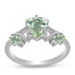 Inel din Argint 925 ( 2.47 grame ) cu Ametist Verde 2.04 Carate