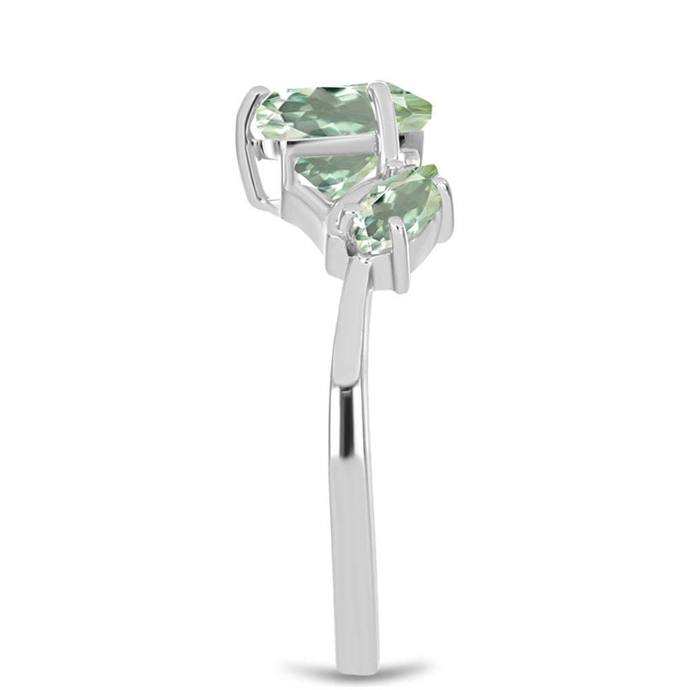 Inel din Argint 925 ( 2.47 grame ) cu Ametist Verde 2.04 Carate