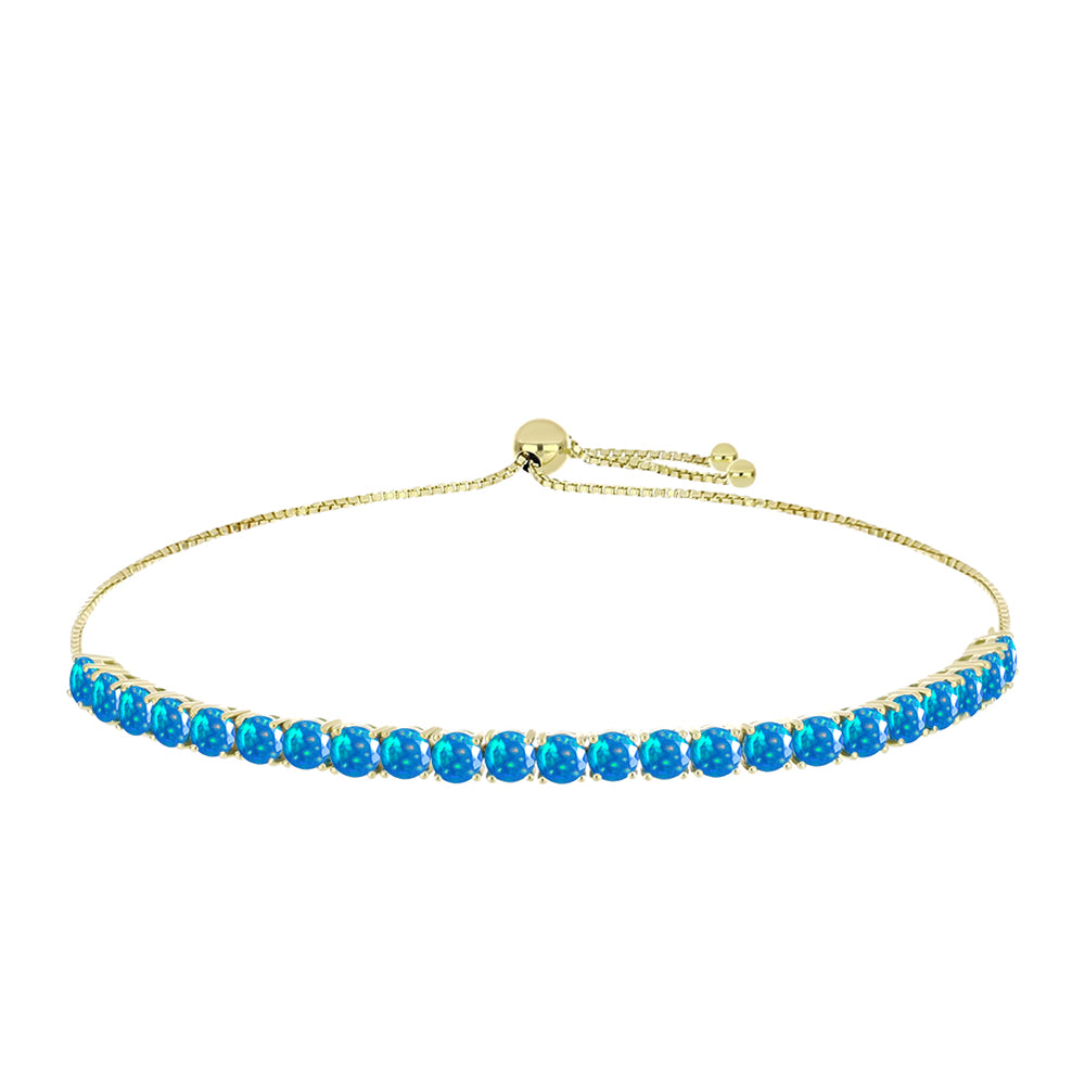 Brățară din Argint 925 Placat cu Aur ( 6.45 grame ) cu Opal Etiopian ”Paradis” 3.58 Carate 1 