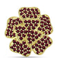 Inel din Argint 925 Placat cu Aur ( 7 grame ) cu Granat Rodolit 1.95 Carate
