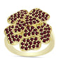 Inel din Argint 925 Placat cu Aur ( 7 grame ) cu Granat Rodolit 1.95 Carate