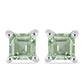 Cercei din Argint 925 ( 1.45 grame ) cu Ametist Verde 1.19 Carate