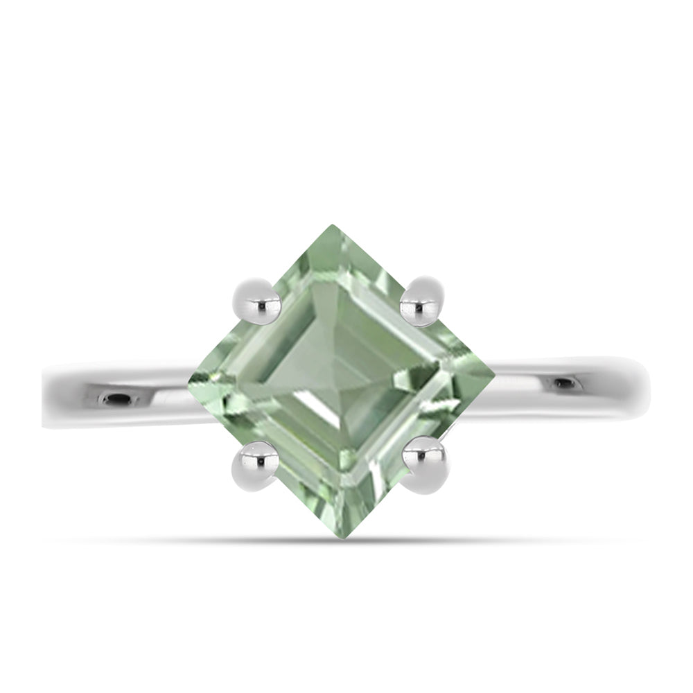 Inel din Argint 925 ( 2.28 grame ) cu Ametist Verde 1.59 Carate 1 