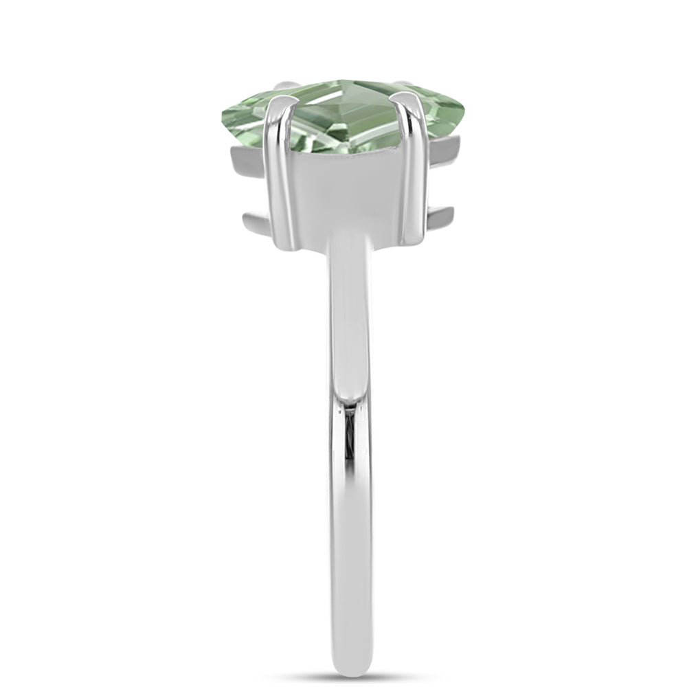 Inel din Argint 925 ( 2.28 grame ) cu Ametist Verde 1.59 Carate 4 