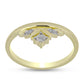 Inel din Argint 925 Placat cu Aur ( 2.35 grame ) cu Diamant Alb 0.03 Carate