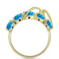 Inel din Argint 925 Placat cu Aur ( 3.32 grame ) cu Opal Etiopian ”Paradis” 1.83 Carate