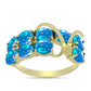 Inel din Argint 925 Placat cu Aur ( 3.32 grame ) cu Opal Etiopian ”Paradis” 1.83 Carate