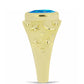 Inel din Argint 925 Placat cu Aur ( 4.08 grame ) cu Opal Etiopian ”Paradis” 1.09 Carate
