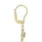 Cercei din Argint 925 Placat cu Aur ( 3.06 grame ) cu Diamant Alb 0.01 Carate