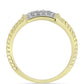 Inel din Argint 925 Placat cu Aur ( 2.84 grame ) cu Diamant Alb 0.19 Carate