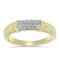 Inel din Argint 925 Placat cu Aur ( 2.84 grame ) cu Diamant Alb 0.19 Carate