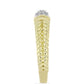 Inel din Argint 925 Placat cu Aur ( 2.84 grame ) cu Diamant Alb 0.19 Carate