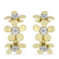 Cercei din Argint 925 Placat cu Aur ( 4.22 grame ) cu Diamant Alb 0.03 Carate
