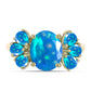 Inel din Argint 925 Placat cu Aur ( 2.68 grame ) cu Opal Etiopian ”Paradis” 2.06 Carate