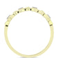 Inel din Argint 925 Placat cu Aur ( 1.75 grame ) cu Diamant Alb 0.04 Carate