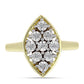 Inel din Argint 925 Placat cu Aur ( 3.38 grame ) cu Diamant Alb 0.05 Carate