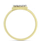 Inel din Argint 925 Placat cu Aur ( 3.38 grame ) cu Diamant Alb 0.05 Carate