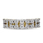 Inel din Argint 925 Placat cu Aur ( 4.11 grame ) cu Diamant Alb 0.12 Carate