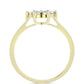 Inel din Argint 925 Placat cu Aur ( 2.68 grame ) cu Diamant Alb 0.04 Carate