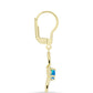 Cercei din Argint 925 Placat cu Aur ( 2.91 grame ) cu Opal Etiopian ”Paradis” 0.31 Carate