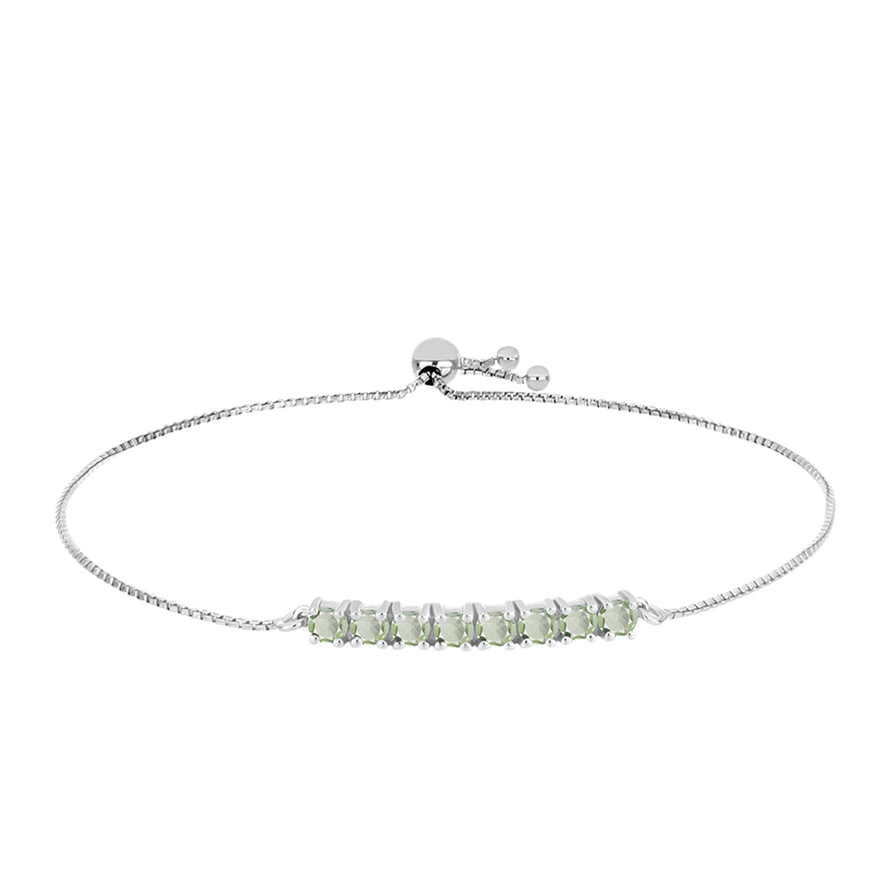 Brățară din Argint 925 ( 3.38 grame ) cu Ametist Verde 1.25 Carate