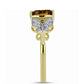 Inel din Argint 925 Placat cu Aur ( 2.55 grame ) cu Cuarț Coniac și Topaz Alb 1.21 Carate
