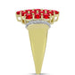Inel din Argint 925 Placat cu Aur ( 4.45 grame ) cu Agat Roșu și Topaz Alb 2.04 Carate