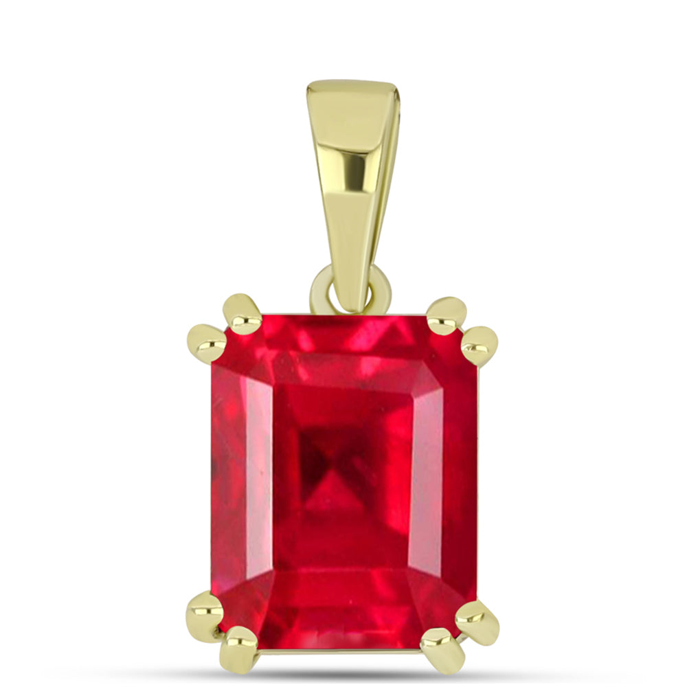 Pandantiv din Argint 925 Placat cu Aur ( 1.27 grame ) cu Agat Roșu 3.01 Carate