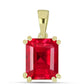 Pandantiv din Argint 925 Placat cu Aur ( 1.27 grame ) cu Agat Roșu 3.01 Carate