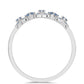 Inel din Argint 925 ( 2.03 grame ) cu Moissanite Albastru Oceanic 0.26 Carate