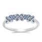 Inel din Argint 925 ( 2.03 grame ) cu Moissanite Albastru Oceanic 0.26 Carate