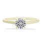 Inel din Argint 925 Placat cu Aur ( 2.05 grame ) cu Diamant Certificat cultivat în laborator 1.08 Carate