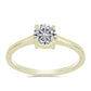Inel din Argint 925 Placat cu Aur ( 2.05 grame ) cu Diamant Certificat cultivat în laborator 1.08 Carate