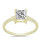 Inel din Argint 925 Placat cu Aur ( 2.03 grame ) cu Diamant Certificat cultivat în laborator 1.58 Carate