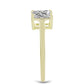 Inel din Argint 925 Placat cu Aur ( 2.03 grame ) cu Diamant Certificat cultivat în laborator 1.58 Carate