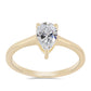 Inel din Argint 925 Placat cu Aur ( 2.01 grame ) cu Diamant Certificat cultivat în laborator 0.96 Carate