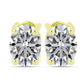 Cercei din Argint 925 Placat cu Aur ( 1.4 grame ) cu Diamant Certificat cultivat în laborator 1.44 Carate