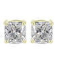 Cercei din Argint 925 Placat cu Aur ( 1.58 grame ) cu Diamant Certificat cultivat în laborator 2.9 Carate