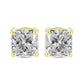 Cercei din Argint 925 Placat cu Aur ( 1.58 grame ) cu Diamant Certificat cultivat în laborator 2.9 Carate