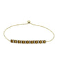 Brățară din Argint 925 Placat cu Aur ( 5.96 grame ) cu Cuarț Coniac și Topaz Alb 2.43 Carate
