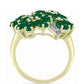 Inel din Argint 925 Placat cu Aur ( 4.84 grame ) cu Agat Verde 3.97 Carate